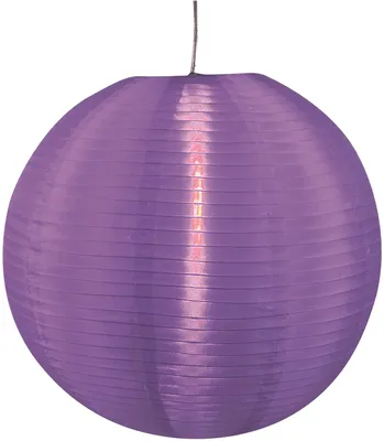 Produktbild von Japanballon d: 50 cm, Leuchtenschirm im Asia Style, aus Metall und Textilmaterial in violett, 50 cm hoch, Ø 50 cm, für E27 -Fassung