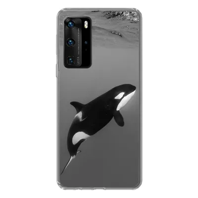 Produktbild von MuchoWow® Handyhülle Schutzhülle Hülle für Huawei P40 Pro Orca - Wasser - Tiere Silikon Softcase Handy Hülle - Schutz