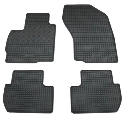 Gummifußmatten Set für Mitsubishi Outlander 2 + 3 (2007-), 4-teilig, schwarz