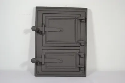 Image de SEZAM - 26 x 35 cm - Porte de cheminée, porte en fonte pour four à pain, four à pizza, fumoir pour la maison ou le jardin, poêle en faïence, porte de four, porte de fumoir, porte de cheminée