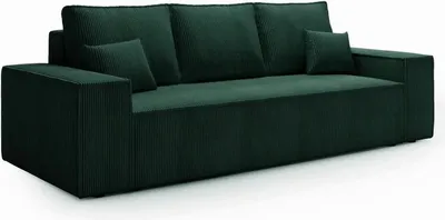 Produktbild von Schlafsofa AGA, Sofa mit Schlaffunktion und Bettkasten, Couch in Frabe: Grün, Schlafcouch im Cordstoff