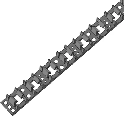 Produktbild von KE Kelit Klemmschiene KM610PP, KELOX FB, PP, 16/20, 1 Stk.