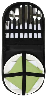 Image de Accessoire à Pique-Nique - COOK CONCEPT - Pour 2 Personnes - VERT et BLANC