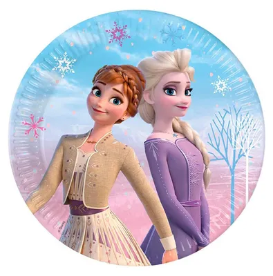Frozen 2 Pappteller 23 cm, 8 Stück, FSC-Mix, Einweggeschirr