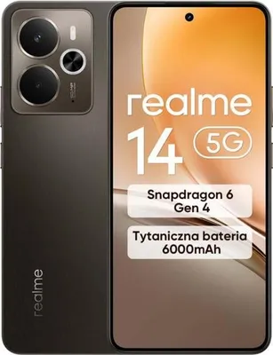 Obrázek produktu pro realme 14, 16,9 cm (6.67"), 12 GB, 256 GB, 50 MP, Android 15, Černá