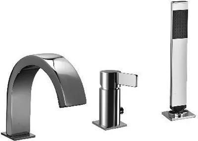 Zdjęcie produktu dla Paffoni Rock - Bateria zlewozmywakowa, 3-otworowa, chrom RO040CR