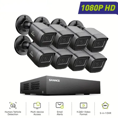 Produktbild von Überwachungskamera-Set - Überwachungskamera - Überwachungssystem - CCTV-System - Überwachungssystem
