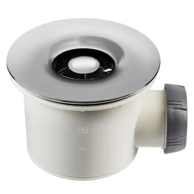 Zdjęcie produktu dla WIRQUIN Swirl Shower Drain – Ø 90 mm – chromowana kratka z ABS