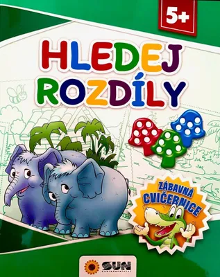 Obrázek produktu pro Hledej rozdíly - Zábavná cvičebnice 5+