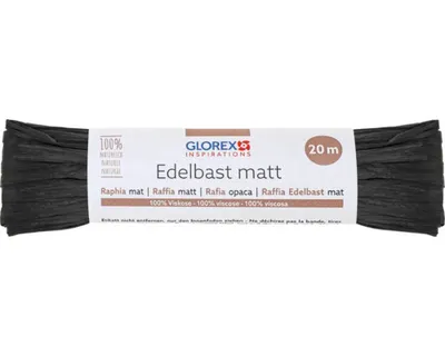 Produktbild von Edelbast Viskose matt schwarz 20 m