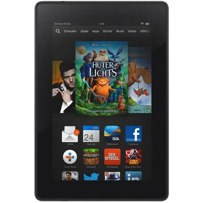 Produktbild von Amazon Kindle Fire HD 7, 2 Gen., 17,8 cm (7"), 1280 x 800 Pixel, 8 GB, 1 GB, Fire OS, Schwarz