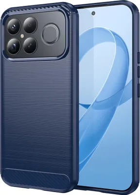 Produktbild von TPU Hülle für Xiaomi Poco F8 Ultra Carbon Fiber Design Textur Schutz Blau