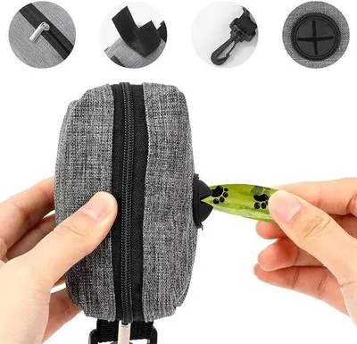 Produktbild von Famanu Halter für Hundekotbeutel - tragbarer Dispenser mit Karabinerhaken - robust und praktisch