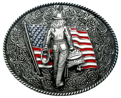 Produktbild von Western Buckle Gürtelschnalle Biker Cowboy »GS-437« Cowgirl