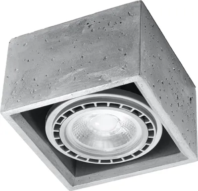 Produktbild von Deckenleuchte QUATRO 1 Beton 1xGU10/ES111 10W Beton 9x14x14cm Sollux Lighting