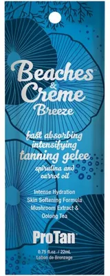 Produktbild von Pro Tan Beaches & Crème Breeze Solarium-Bräunungsbeschleuniger, Feuchtigkeitsgel-Lotion mit tropischem Duft, 22 ml