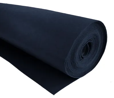 Bastelfilz 1m Meterware Filz 90cm x 3mm Dekofilz Taschenfilz Filzstoff marineblau