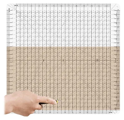 Produktbild von Großes Transparentes Quiltlineal für Patchwork