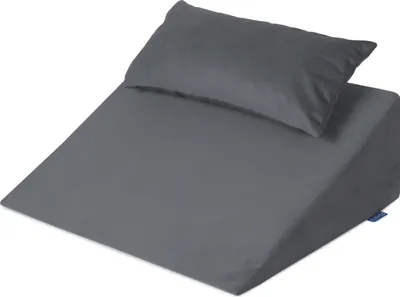 Zdjęcie produktu dla Klin TRINITY pod plecy z poduszką 60x50x21 cm Trinity szary