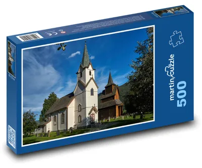 Obrázek produktu pro Puzzle 500 Historický dřevěný kostel - martinpuzzle