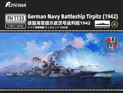 Produktbild von FLYHAWK FH1133 German Battleship TIRPITZ 1942