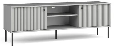Produktbild von Masseno TV-Schrank NIMB 156,2 cm Fernsehschrank mit 2 Türen TV-Lowboard für Wohnzimmer Modern 156,2x40,5x54,8 cm Grau