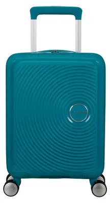 Zdjęcie produktu dla American Tourister Soundbox Mini, Wózek, Twardy kask, Morski, Deep Teal, Kabinowy, 4 szt.