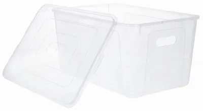 Zdjęcie produktu dla Pojemnik Plastikowy 17L Z Pokrywką Organizer Przezroczysty Jagiełło