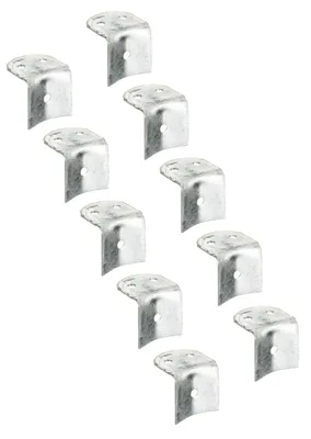 Immagine prodotto di Alberts 867225 Fermaporta, zincato a caldo, per paletti e chiusure semitonde Ø100 mm, 70 x 65 x 70 mm, set da 10
