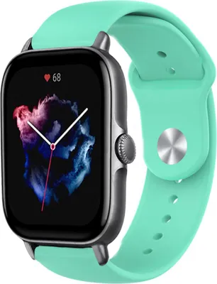 Produktbild von Strap-it Amazfit GTS 3 Sportarmband (Aqua)