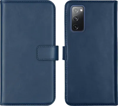 Immagine prodotto di Custodia a libro in vera pelle Selencia per Samsung Galaxy S20 FE - Blu