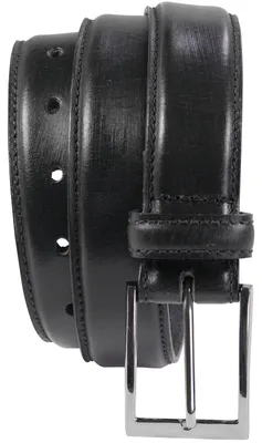 Produktbild von bombierter Ledergürtel aus Büffell-Nappa-Leder mit hochwertiger Schnalle