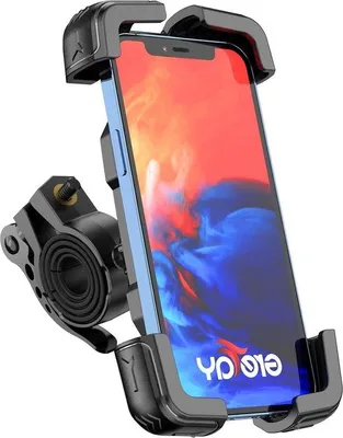 Image de Support universel pour iPhone pour trottinette - pivotant à 360 degrés - support pour iPhone noir