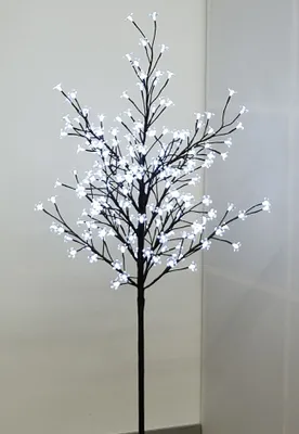 Produktbild von LED Lichterzweig Lichterbaum 200 Blüten 150cm kaltweiß 6/18h Timer außen BA11638
