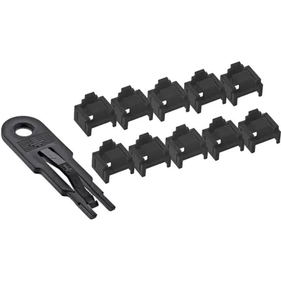Zdjęcie produktu dla InLine - LAN-Portblocker - Schwarz (Packung mit 10) (55722I)