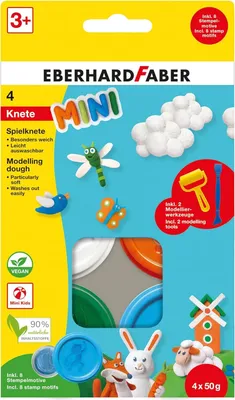 Produktbild von EBERHARD FABER Spielknete-Set Mini Kids Sonderfarben