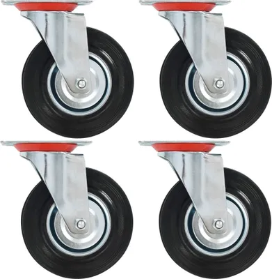 Image de 24 pcs Roulettes pivotantes 125 mm