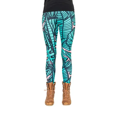 Produktbild von cosey - Blumen-Leggings (Einheitsgröße) - Design Tropen Comic