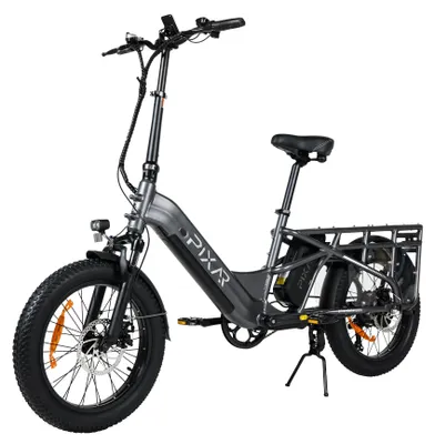 Image de E-Fatbike - Plus7 - Moteur sans balais de 500 W - Batterie 48 V 20,4 Ah - Pneus 50,8 × 7,6 cm - Autonomie jusqu'à 120 km - 32 km/h - Argent