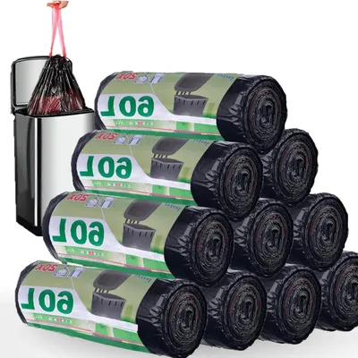 Imagen del producto de 200 bolsas de basura de 60 litros con cordón