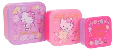 Immagine prodotto di Contenitore per snack Hello Kitty, 3 in 1