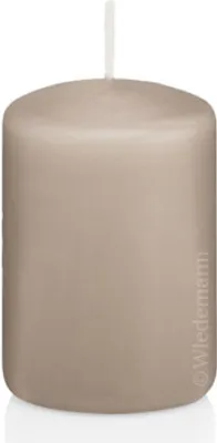 Produktbild von 12 Stumpen Kerzen Schlamm 20 x 7 cm (H x D) 100% Paraffin Wachs in er RAL Kerzen Güte von Wiedemann Kerzen Deutschland zur Deko, Party, Hochzeit, Weihnachten