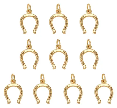 Productafbeelding van Solidchoice - 10 Stuks Paardenhoef Hangertjes voor Sieraad Maken