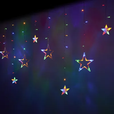 Obrázok produktu pre Aga LED Svetelný záves Hviezdy 2,5 m 138 LED Viacfarebný