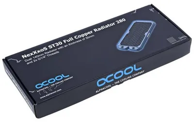 Zdjęcie produktu dla Alphacool NexXxoS ST30, Radiator, Mosiądz, Miedź, Stal, Czarny, 14 cm, 144 mm, 313,5 mm