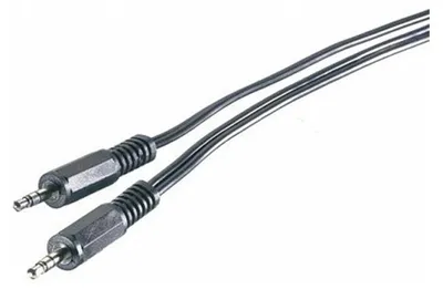 Obrázek produktu pro ViVanco™3.5mm/3.5mm 1.5m, 3.5mm, Samec, 3.5mm, Samec, 1,5 m, Černá