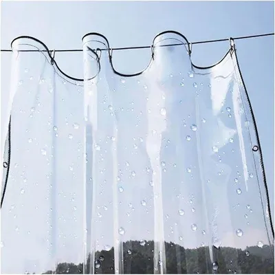 Produktbild von Famanu Abdeckplane Transparent 1 x 2 m - Wetterfest, reißfest, PVC