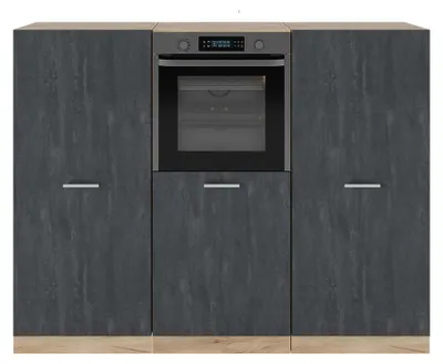 Obrázok produktu pre Zariadená kuchyňa Vicco R-Line Čierny betón/dub Goldkraft 180 cm Bez pracovnej dosky, Model 47450