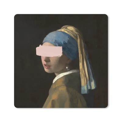 Produktbild von MuchoWow® Mauspad Mousepad Mädchen mit Perlenohrring - Vermeer - Kunst 20x20 cm - Mousepads - Maus Mat - Pad - Mausunterlage - Desk Mat - Bureauartikeln