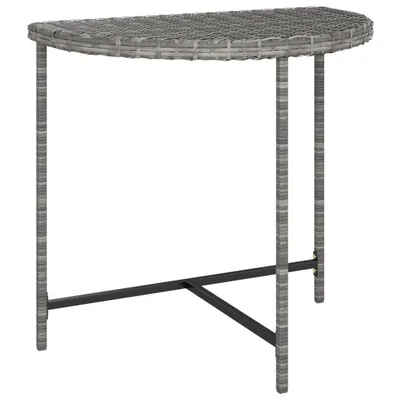 Obrázok produktu pre Záhradný stôl sivý 80x50x75 cm polyratan